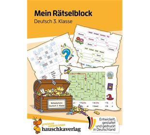 Hauschka Verlag Mein Rätselblock Deutsch 3.Klasse