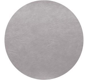 ASA vegan leather Tischset, silver cloud