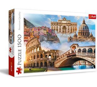 TREFL Puzzle 1500 - Beliebte Plätze: Italien