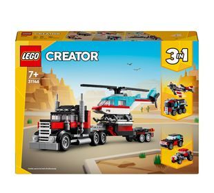 LEGO® Creator Tieflader mit Hubschrauber