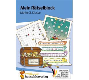 Hauschka Verlag Mein Rätselblock Mathe 2.Klasse
