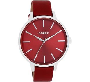 Oozoo OOZOO Timepieces dahlia red Damen Lederband