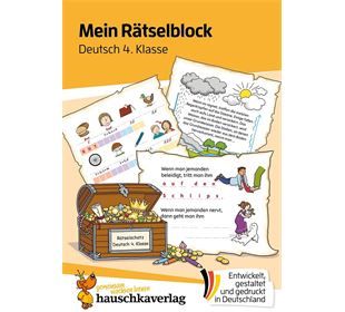 Hauschka Verlag Mein Rätselblock Deutsch 4.Klasse