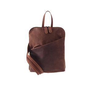 Wild Life Handtaschen-Rucksack klein Hunter-Leder braun