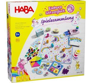 Haba Einhorn Glitzerglück – Spielesammlung
